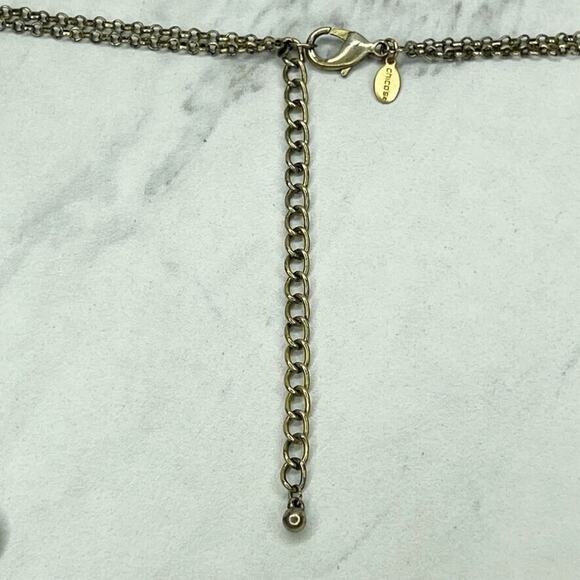 Chico's Gold Tone Faceted Beaded Long Necklace - Picture 4 of 10